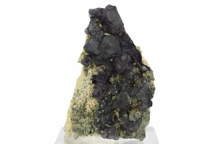 Sparkling Muscovite Crystals and Fluorite on Feldspar - Namibia #332622
